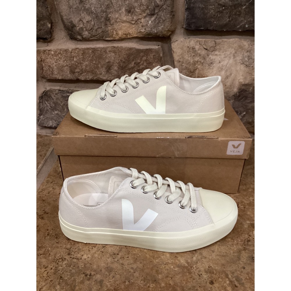 Veja Wata II Low Canvas Pierre White Cream Sneakers PL0120568A380 Womens 7 New